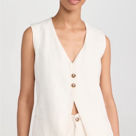 DL1961 Zia Vest Flax Linen - Picture 2 of 7